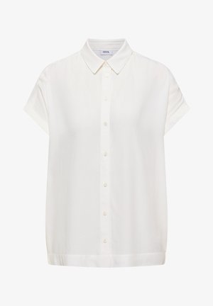 Cecil, KURZARM HEMDBLUSE IN UNIFARBE - Chemisier - vanilla white