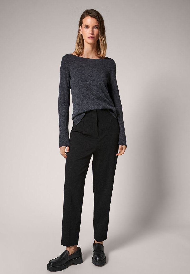 Damen Strickjacken | comma Strickpullover dark grey/anthrazit-meliert - FU01308 Damen Strickjacken | comma Strickpullover dark grey/anthrazit-meliert - FU01308