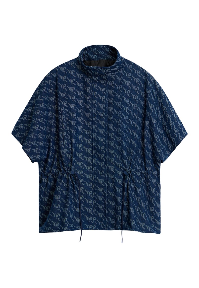 Desigual Poncho donkerblauw