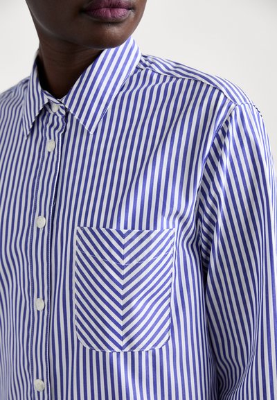 rag & bone MAXINE BUTTON DOWN - Pogājama blūze - blu