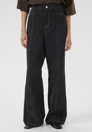 BEVERLY JEANS - Jeans a zampa - dark grey denim