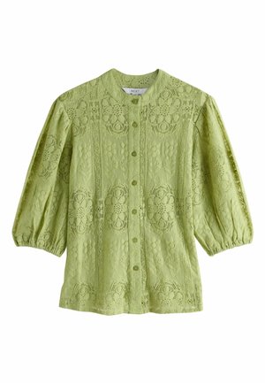 REGULAR FIT - HALF SLEEVE - Gombos blúz - green