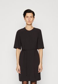 Calvin Klein - STRUCTURE MINI SHIFT DRESS - Päevakleit - black Väikepilt 1