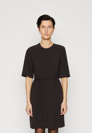 STRUCTURE MINI SHIFT DRESS - Day dress - black