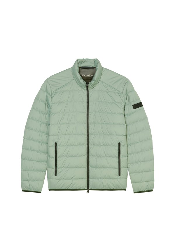 STAND-UP COLLAR ZIP POCK ELASTIC BINDING SLEEVE BADGE - Winter jacket - luscious moss4