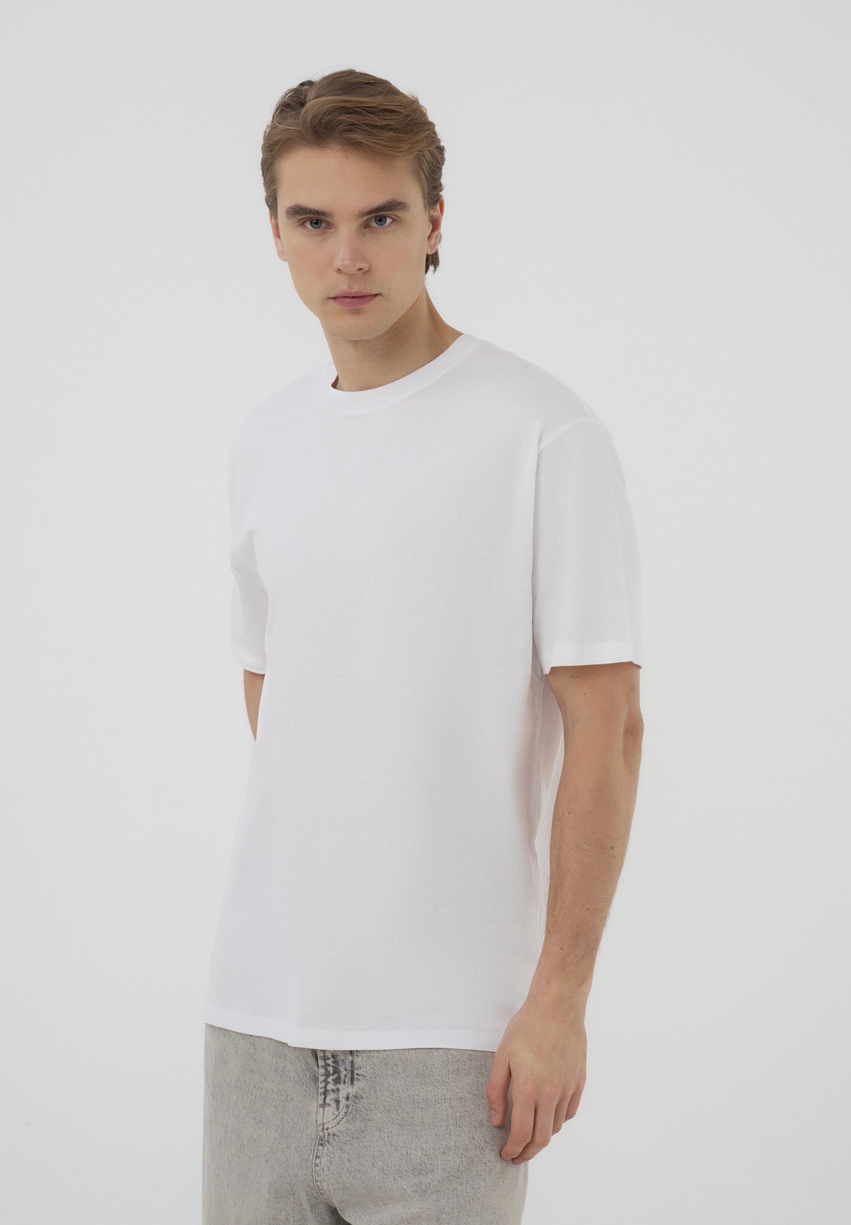 Terranova PLAIN T-shirt basic bianco ottico/avorio