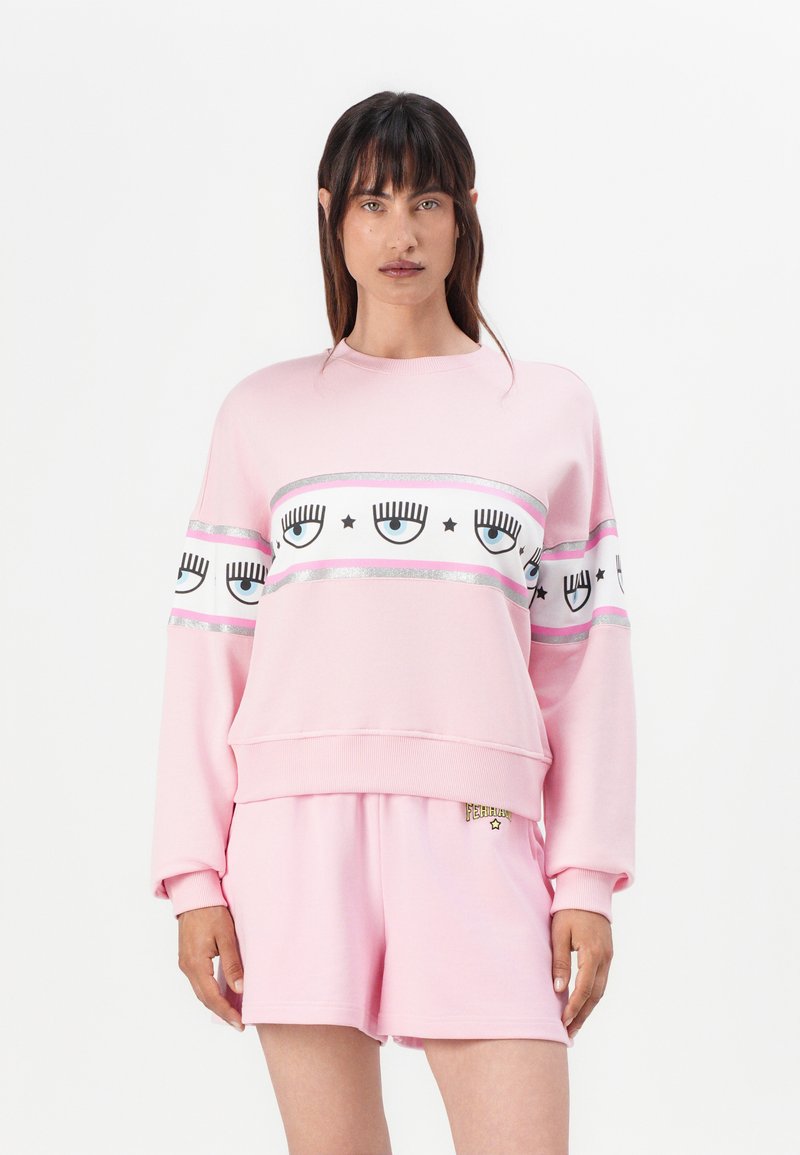 CHIARA FERRAGNI Sweatshirt rose clair