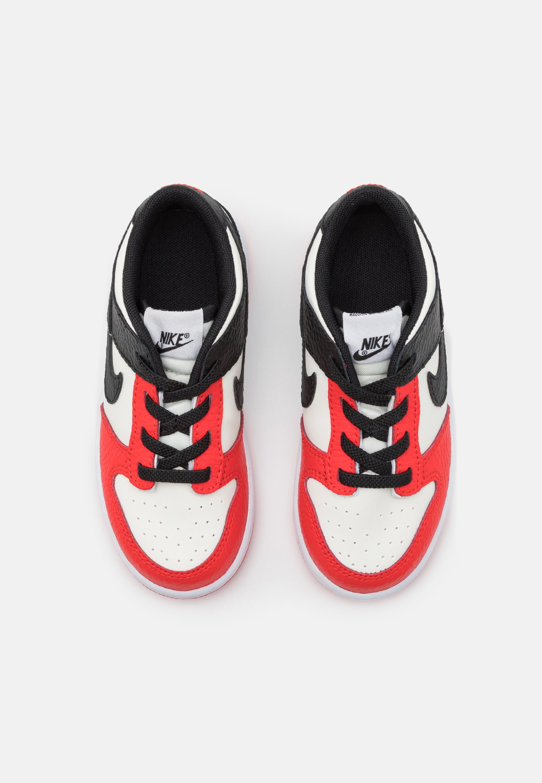 Nike Sportswear DUNK - Sneaker low - sail/black/chile red/weiß - Zalando.de
