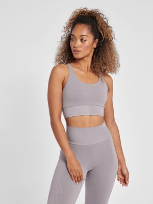 Hummel FLOW SEAMLESS SPORTS - Sport-bh met light support - minimal gray