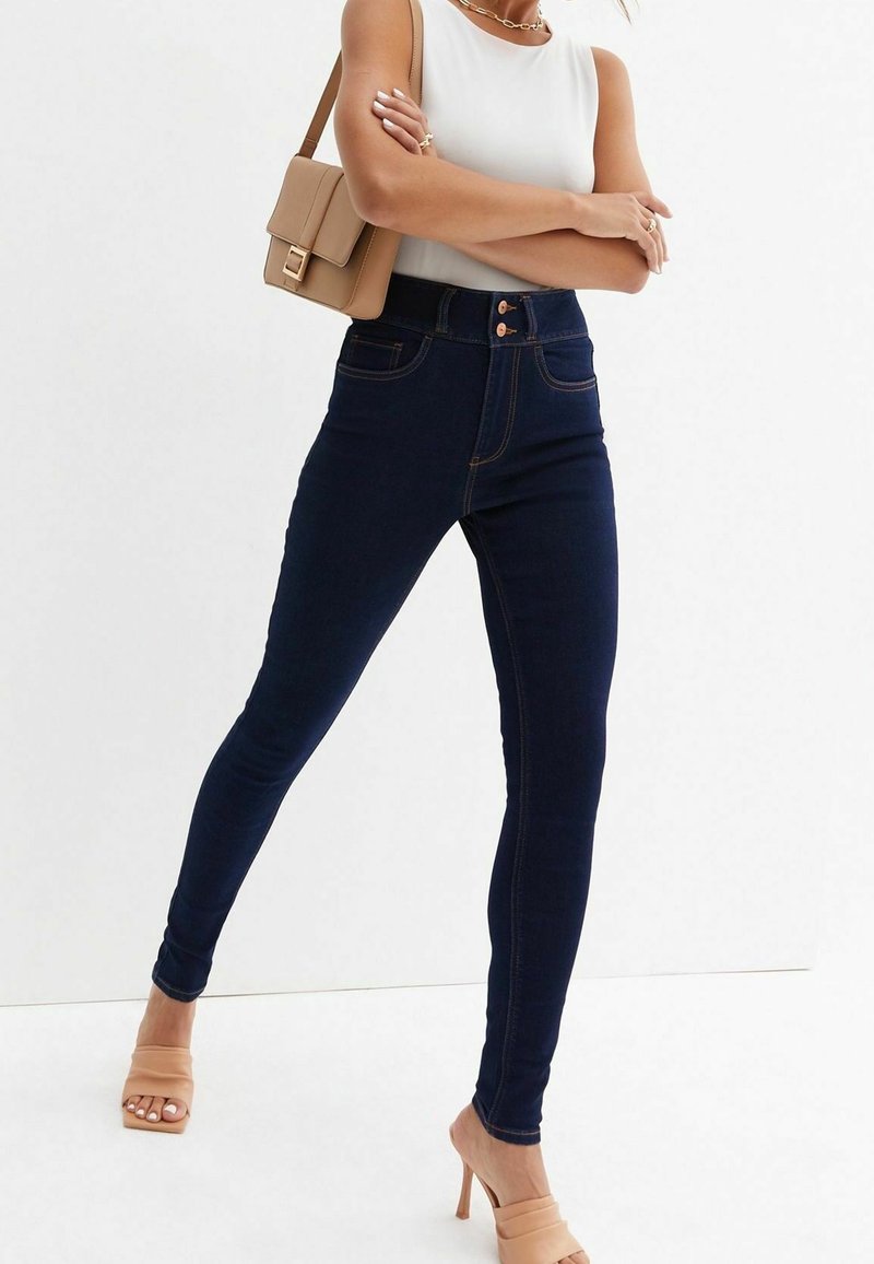 New Look Vaqueros pitillo - dark blue
