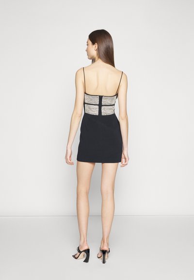David Koma Vestido de cocktail / Vestido de festa - black/silver