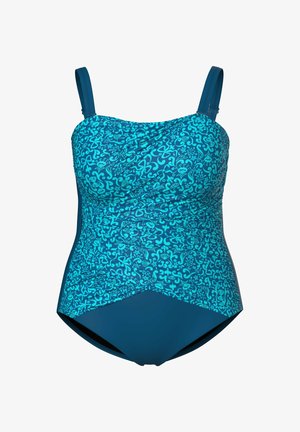 Ulla Popken, SOFTCUP TRÄGER ABNEHMBAR - Badedragt - dark teal