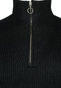 Zizzi FLASH MIT HOHEM KRAGEN UND REISSVERSCHLUSS - Vesta - black