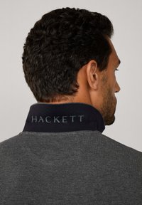 Hackett London SLIM FIT LOGO - Polokošeľa - dark grey marl