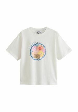 Next, OVERSIZE BISCUIT GRAPHIC T-SHIRT - T-Shirt print - white