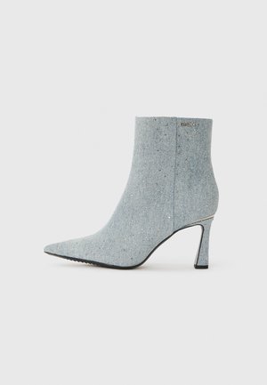 CARYANN - High heeled ankle boots - light blue