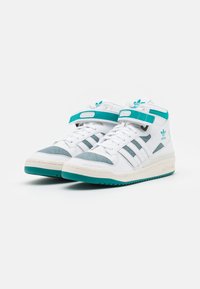 adidas Originals FORUM MID UNISEX - Sapatilhas de cano alto - footwear white/offwhite/green