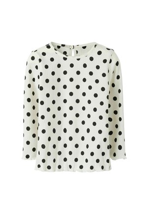 REGULAR FIT - Top s dlhým rukávom - cloud dancer