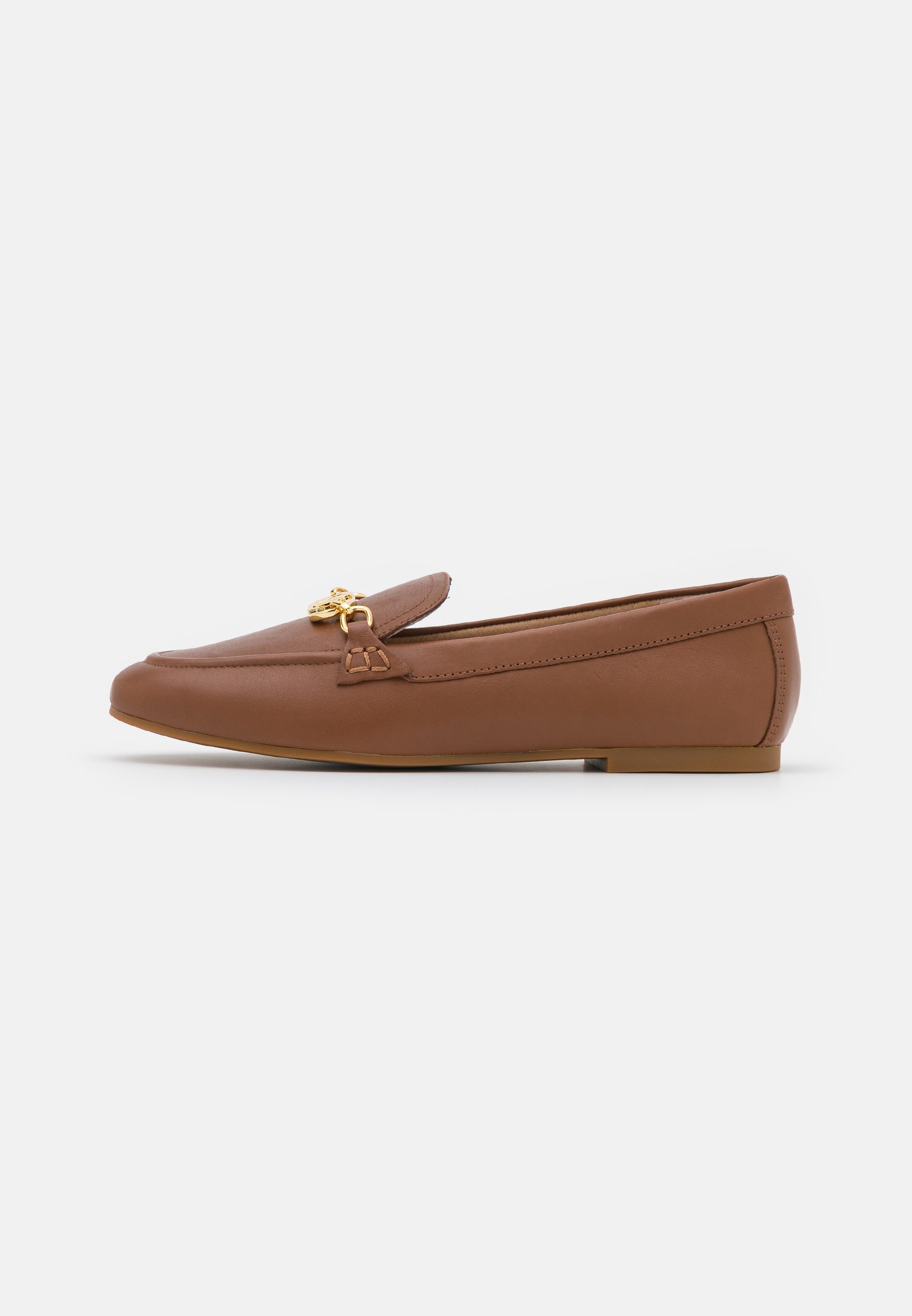 Lauren Ralph Lauren AVERI NAPPA LEATHER LOAFER - Instappers - deep saddle  tan/tan - Zalando.nl