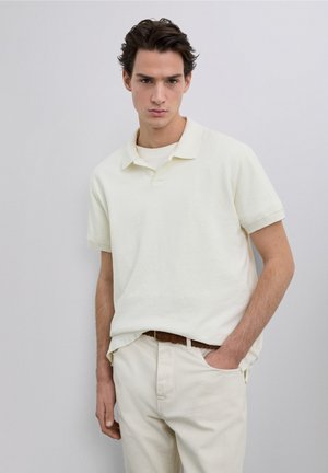 TEXTURED  - Poloshirt - cream