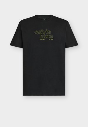 Calvin Klein Jeans, - T-shirt z nadrukiem