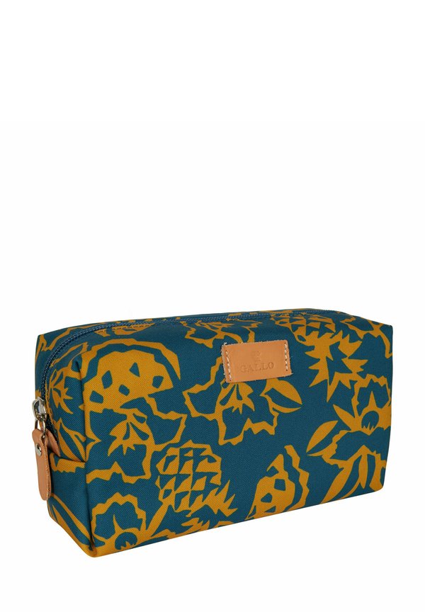 BOWLER POUCH WITH PINEAPPLE, WATERMELON AND FLOWER MOTIF - Federmäppchen - azzurro