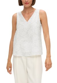 s.Oliver BLACK LABEL MUSTERSTRUKTUR - Blouse - ecru