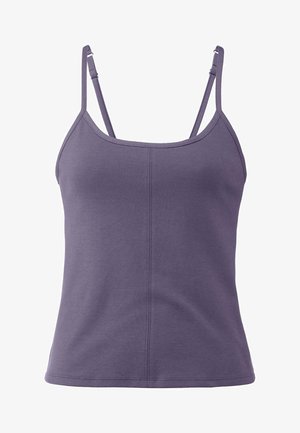 Lilanes, tailliertes Tanktop mit dünnen, verstellbaren Trägern, aus weichem Stoff gefertigt, mit dezenten Nähten und einem nahtlosen Design.