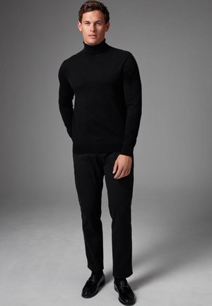LONG SLEEVE ROLL NECK - REGULAR FIT - Vesta - black