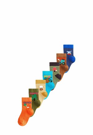 7 PACK RICH STRIPE - Socks - multi bright characters