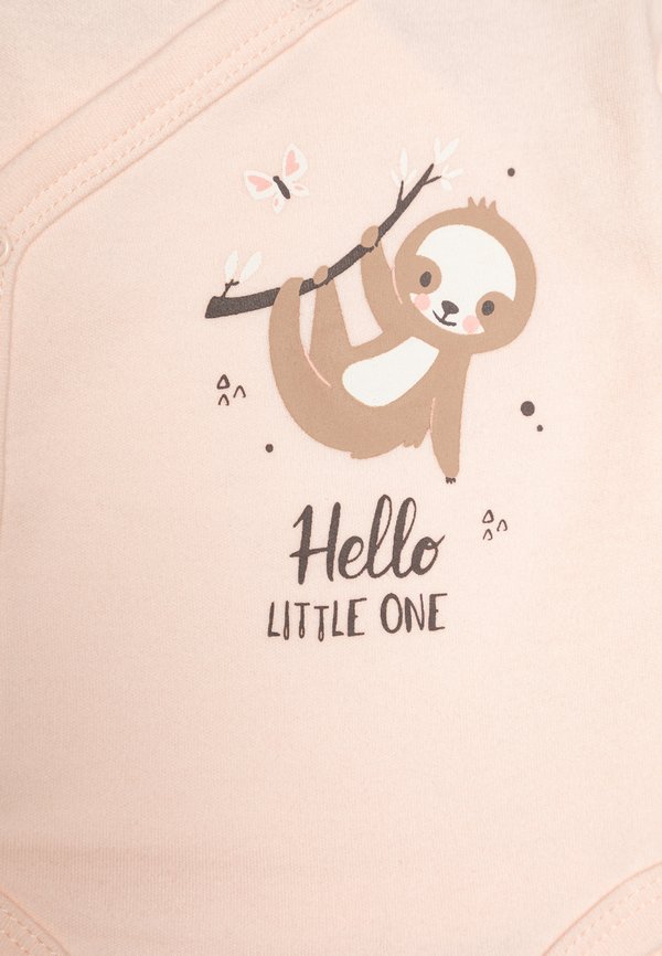 WRAP AROUND SHORT SLEEVES GIRLS 2 PACK - Body - rose4