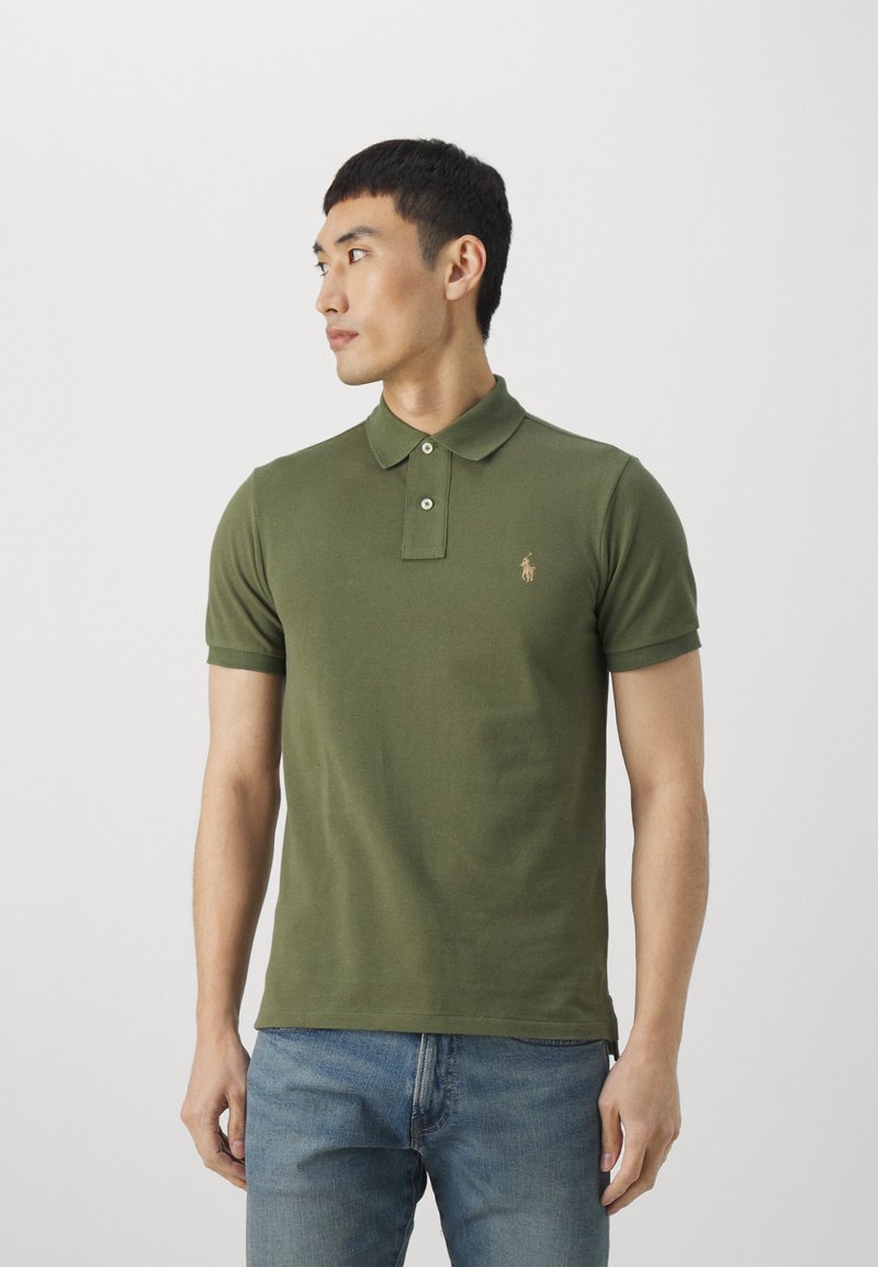 Polo Ralph Lauren - SLIM FIT MESH POLO SHIRT - Polo majica - dark sage, Povečajte