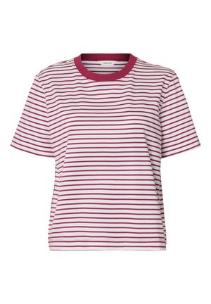 Selected, SLWESSENTIAL - T-shirt print - anemone