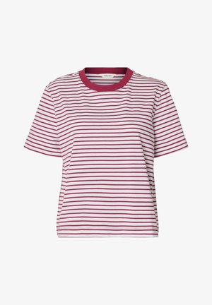 Selected, SLWESSENTIAL - T-shirt print - anemone