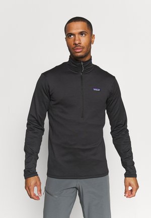 DAILY ZIP NECK - Fleecegenser - ink black