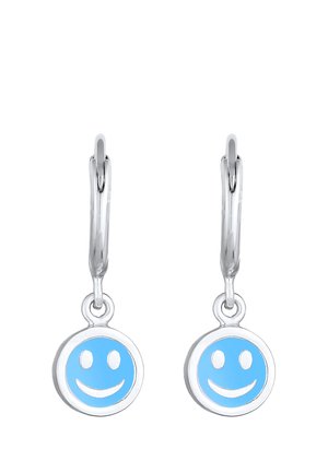 HOOPS SMILING FACE - Øreringe - hellblau