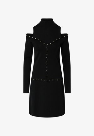 LIU JO, LIU JO SHORT KNIT DRESS - Robe pull - black