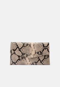 Clutch - beige/black