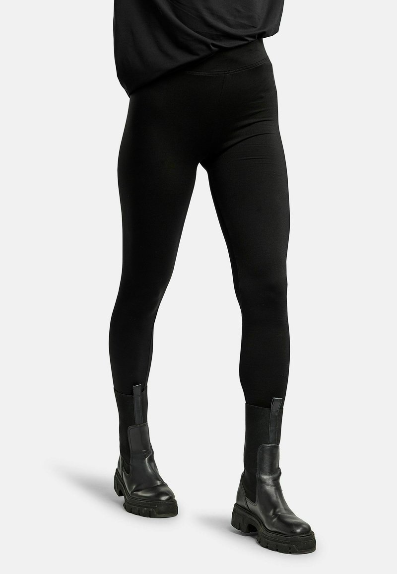 Confezione 3 Leggings Donna Foderati In Pile - Con Tasche - Taglia S/M - Nero/Grigio/Navy