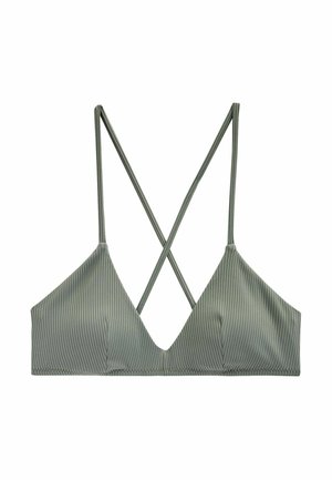 Haut de bikini - khaki green rib
