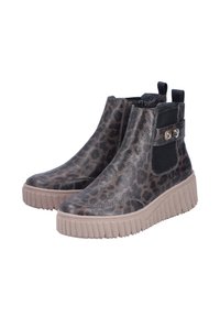Rieker Bottines compensées - grau