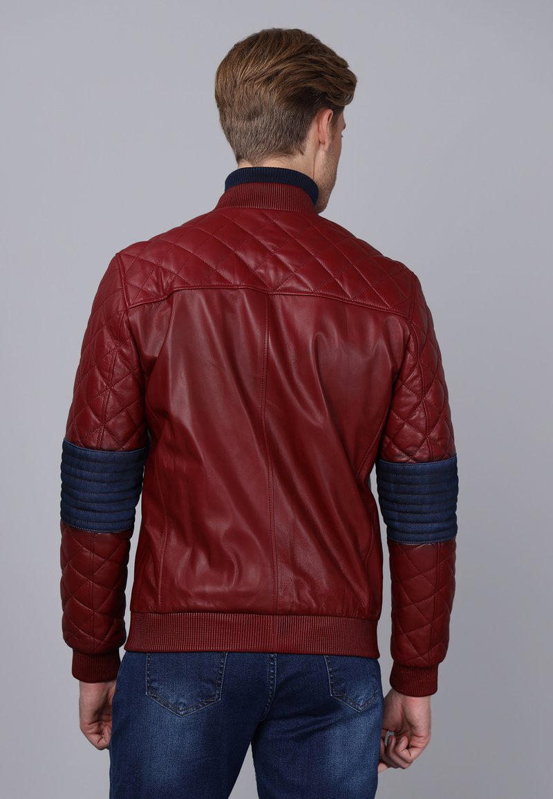 Basics And More Nahkatakki - Bordeaux/Viininpunainen - Zalando.fi