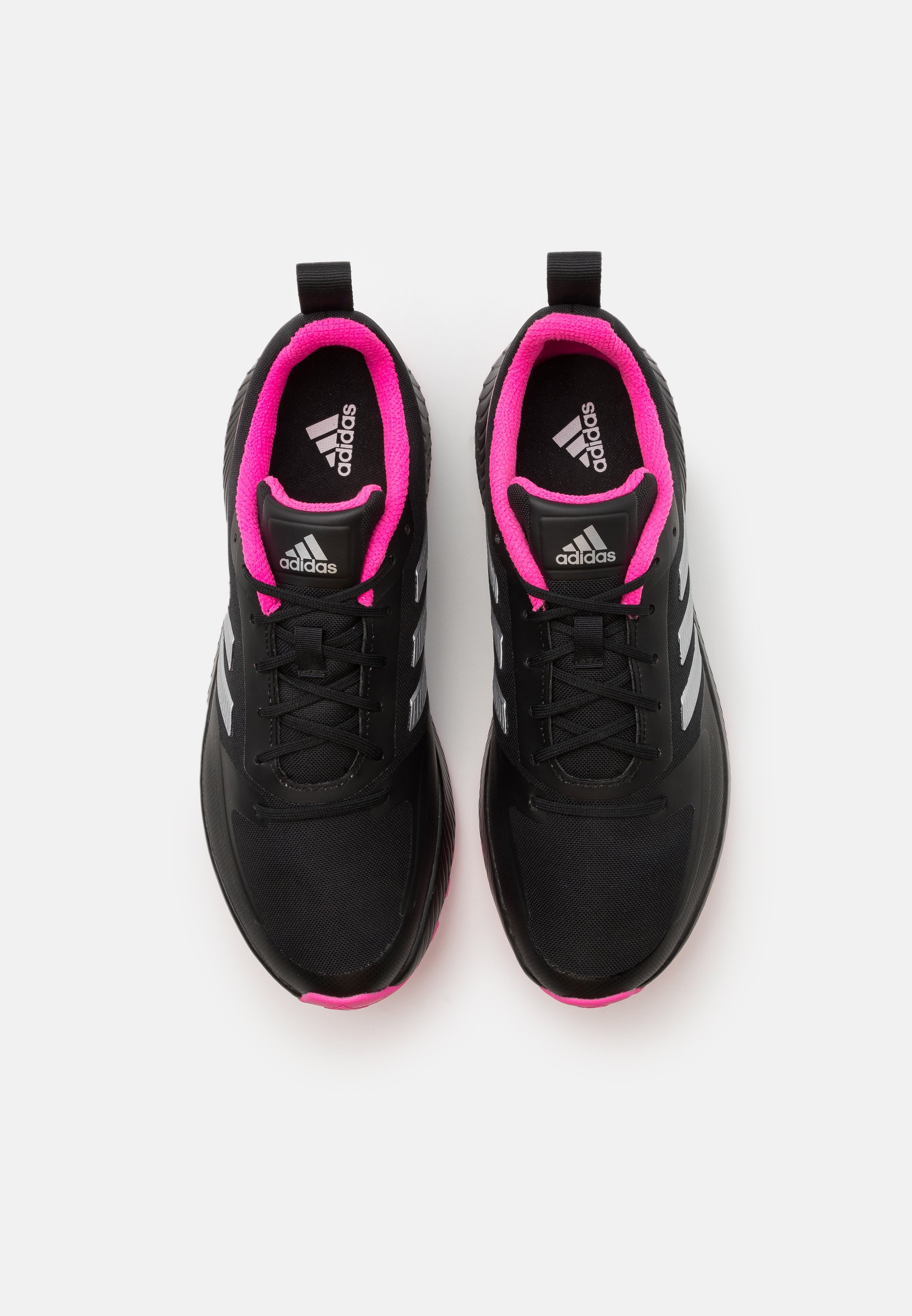 RUNFALCON 2.0 TR - Běžecké boty do terénu - core black/silver metallic/screaming pink RUNFALCON 2.0 TR - Běžecké boty do terénu - core black/silver metallic/screaming pink