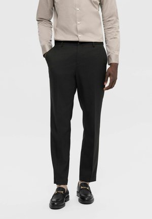 SLH-NEIL NOOS - Trousers - dark green