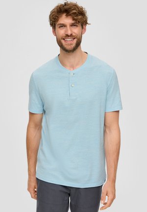 MELIERTES  MIT HENLEY AUSSCHNITT - T-Shirt basic - pastelltürkis