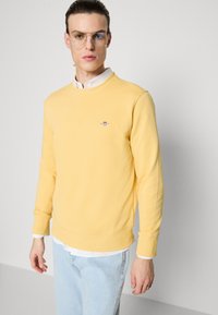 GANT SHIELD C NECK - Sweatshirt - dusty yellow