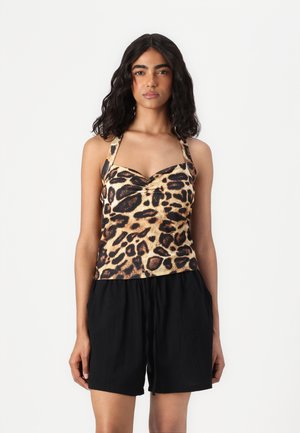 ONLLANA  HALTER NECK - Linne - pumice stone