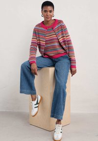 Seasalt Cornwall Cardigan - multi seed pod oregano multi