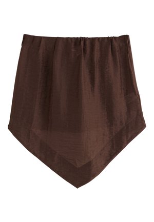 REGULAR FIT - HANKY HEM - Felső - chocolate brown