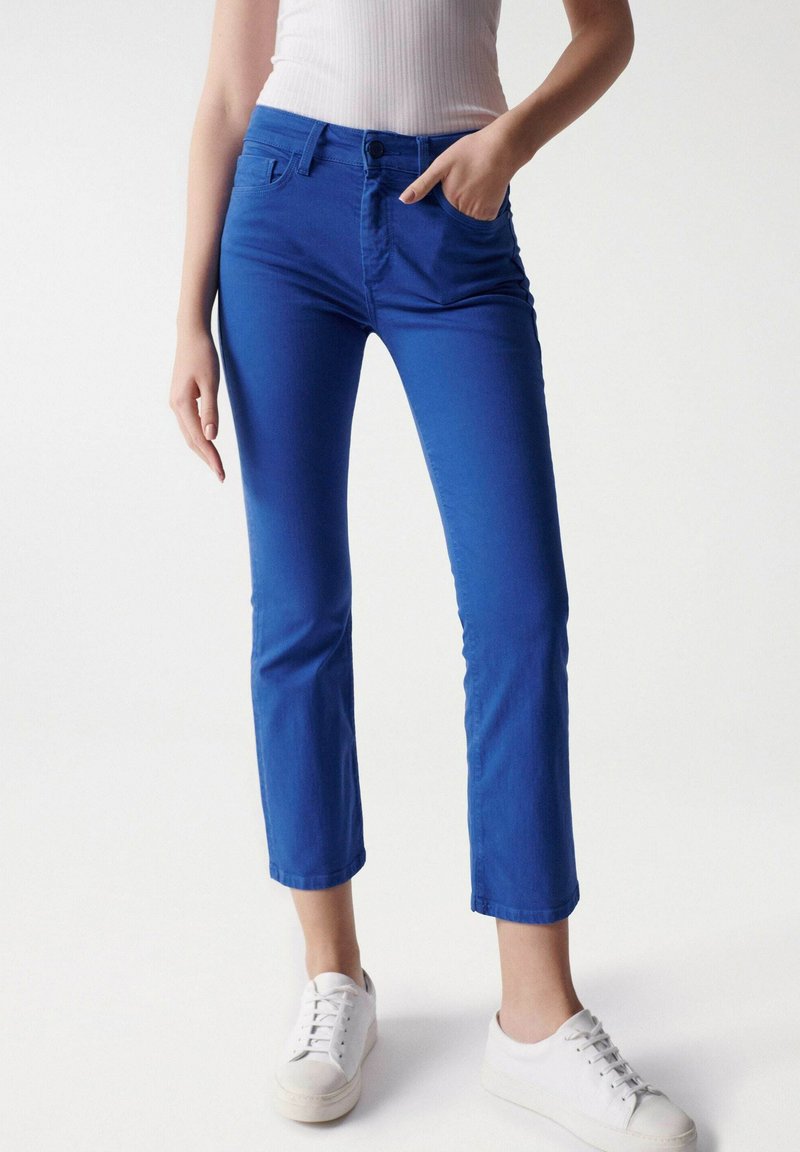 Salsa Jeans DESTINY PUSH UP CROPPED Vaqueros bootcut blau/azul